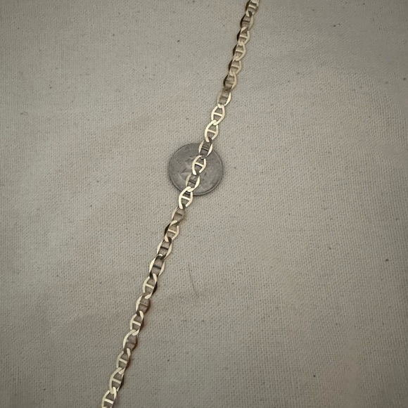 New 8.5 inch Mariner Link bracelet. 14k gold 6.3 mm in width. - Picture 3 of 7
